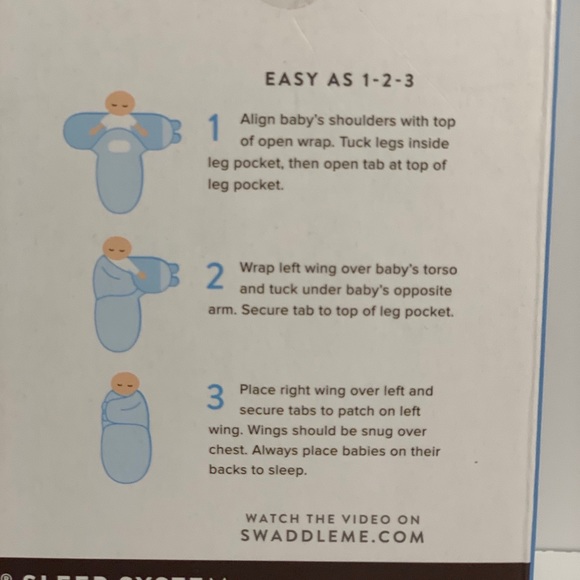 Summer Infant Swaddle Me 3-Pack Blanket 0-3 Months - Picture 5 of 8